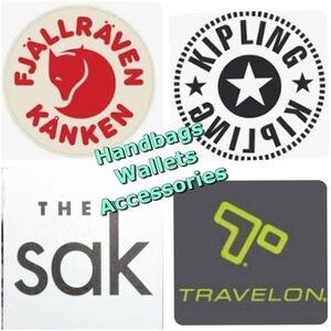 Fjallraven Kipling The Sak Travelon bags wallets and accessories signage